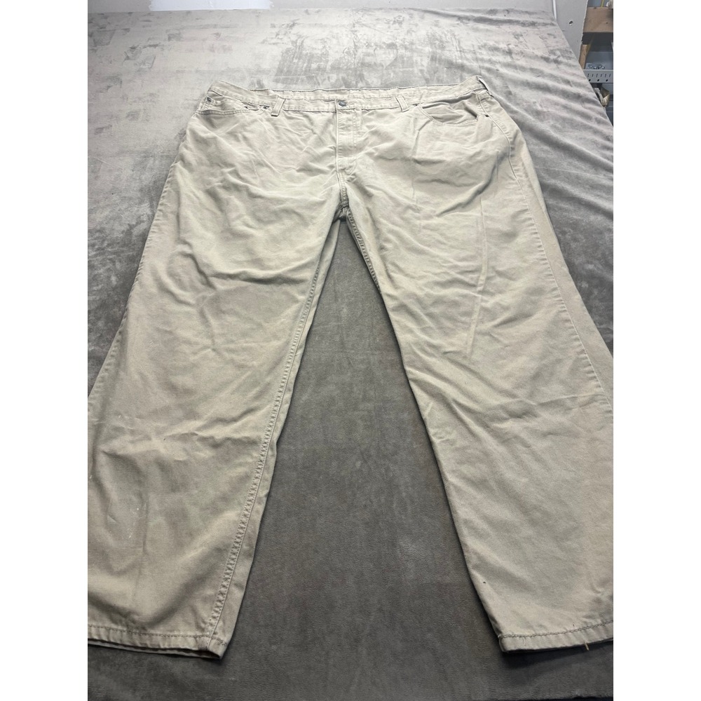 Levis 559 Relaxed Straight Fit Khaki Tan Pants Mens W50 L32 0559-0021